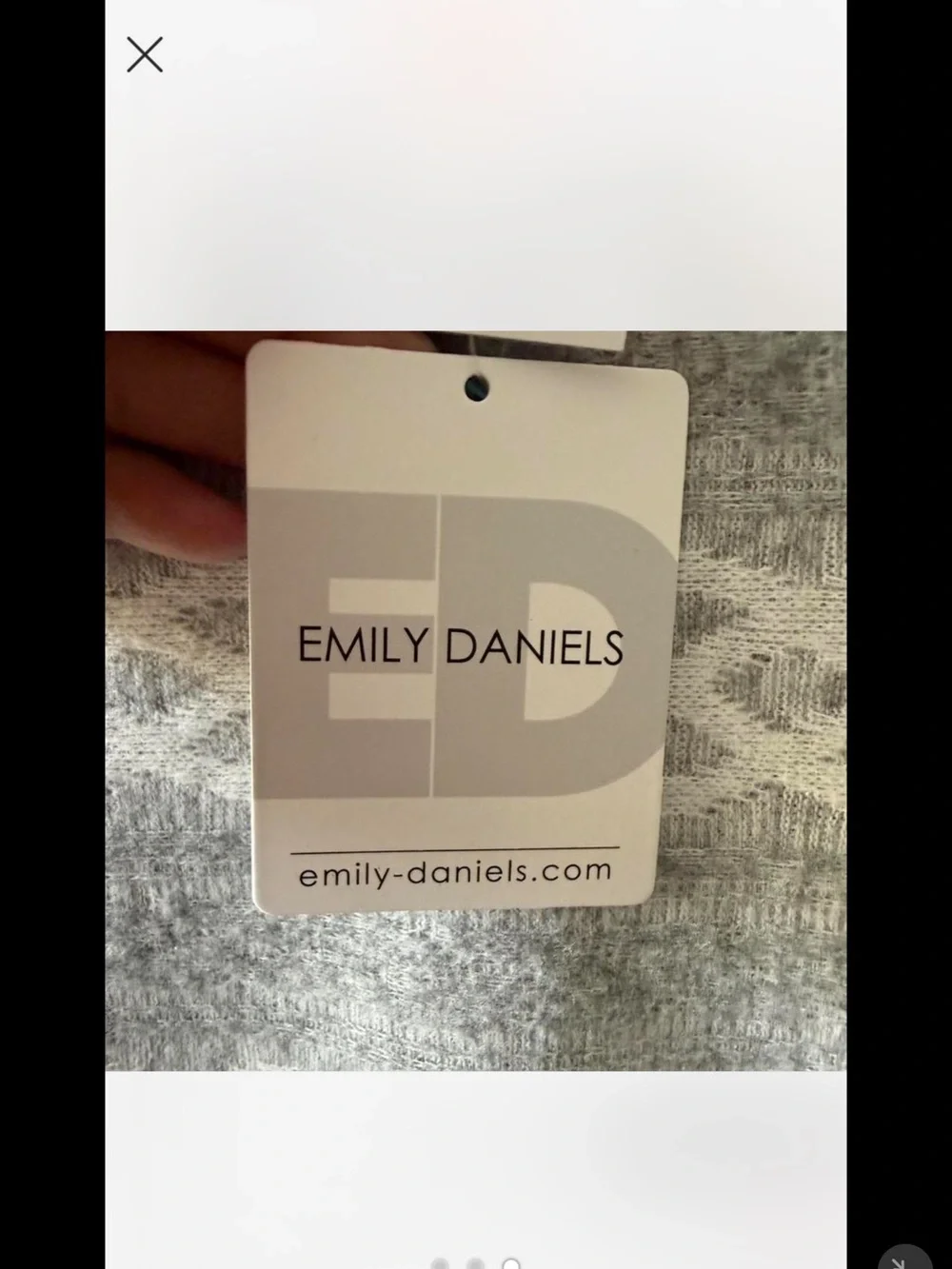 Light Gray Patterned Scoop-Neck Sweater